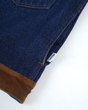 【#Re:room】SUEDE-TRIM DENIM JACKET［REJ150］