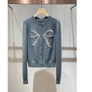 glitter ribbon knit top （2color）<t2935>