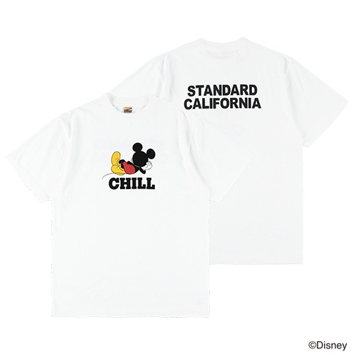 STANDARD CALIFORNIA スタンダードカリフォルニア Disney × SD Chill Tシャツ ホワイト