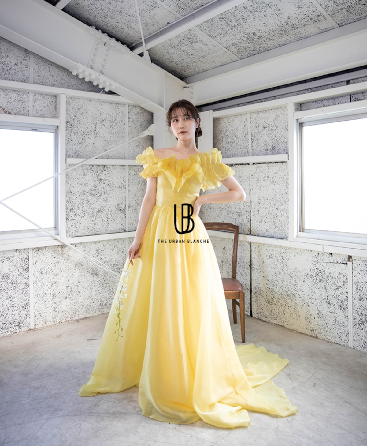 THE URBAN BLANCHE アーバンブランシュ カラードレス ピンク ひろっ S 