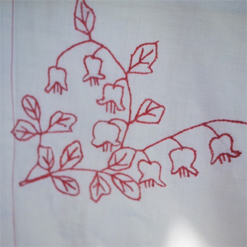 刺繍オーバータオル　ドイツ　スズラン