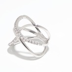 ダイヤモンド デザイン リング pt900 / 0.310ct