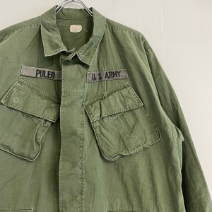 60's US ARMY jungle fatigue jacket MEDIUM-SHORT S1