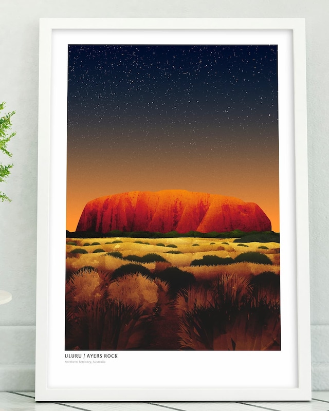 アートポスター / Uluru[ Ayers rock ] : Nightfall No.2　eb208
