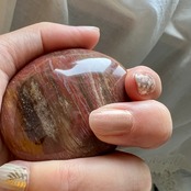 ペトリファイドウッドパームストーン1*天然石パーム*天然石インテリア*置き物