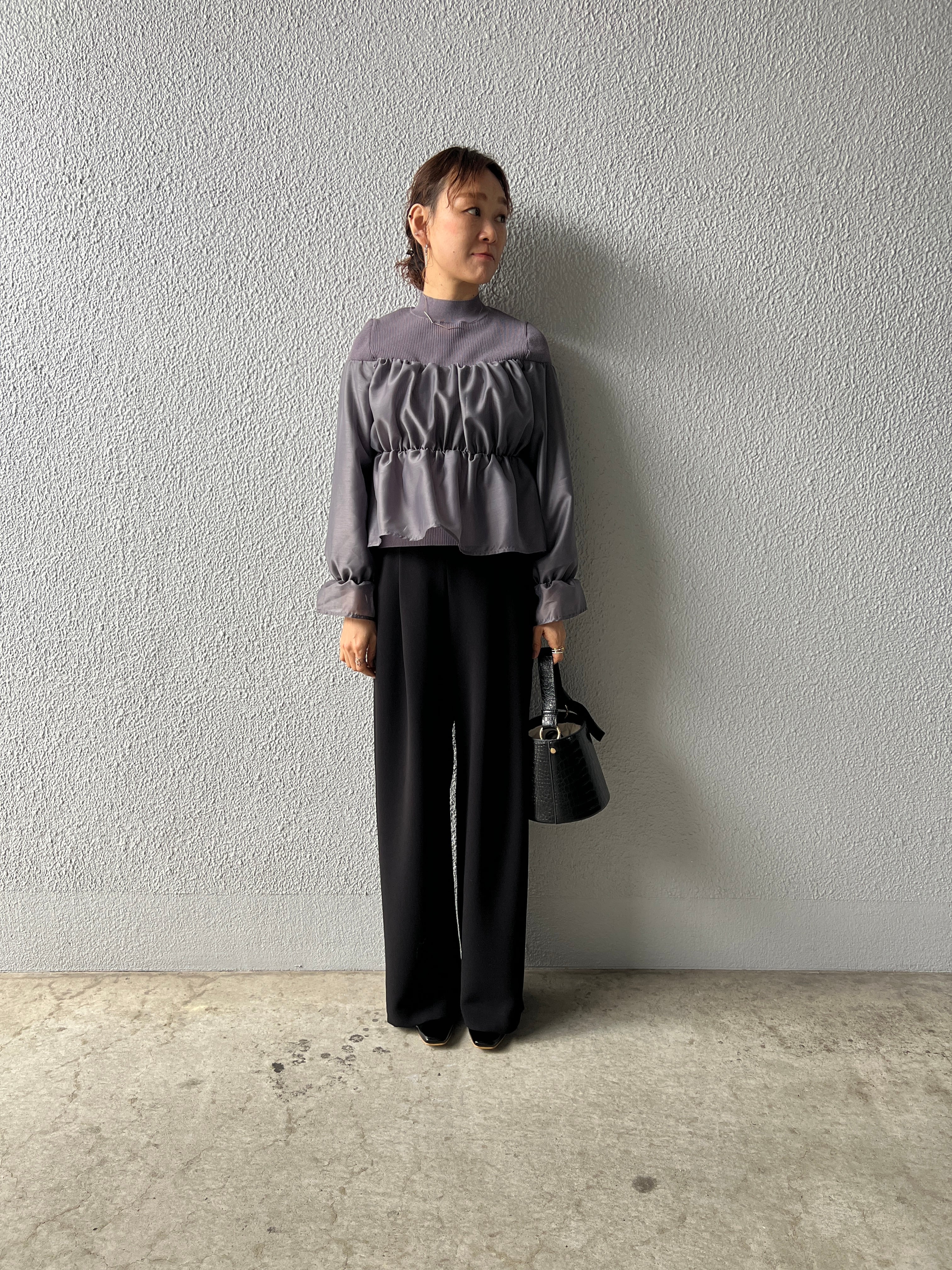 【DONA MARIE】オフショル風ドッキングニット 145012