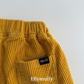 韓国子供服 / 26Autumn / ELLY MOLLY / ソダコーデュロイ5分丈パンツ / 秋服 *5~19*