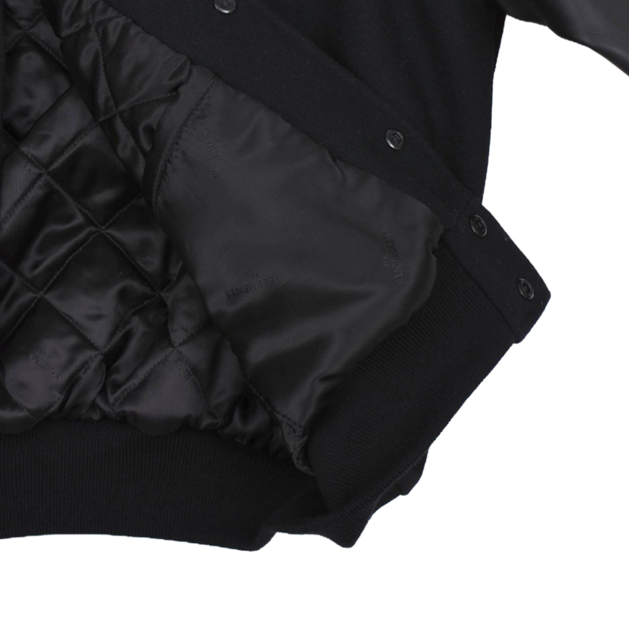 【VETEMENTS】BIKER CROSS EMBROIDERED VARSITY JACKET - 13