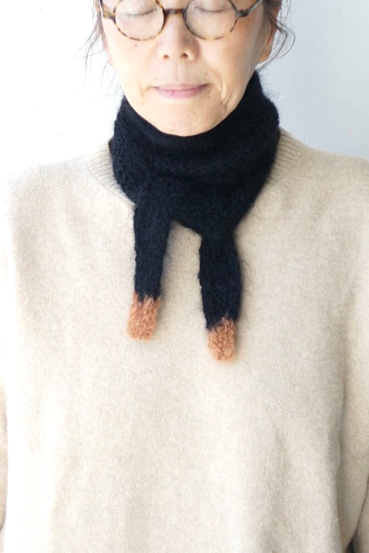 モヘアミニマフラー