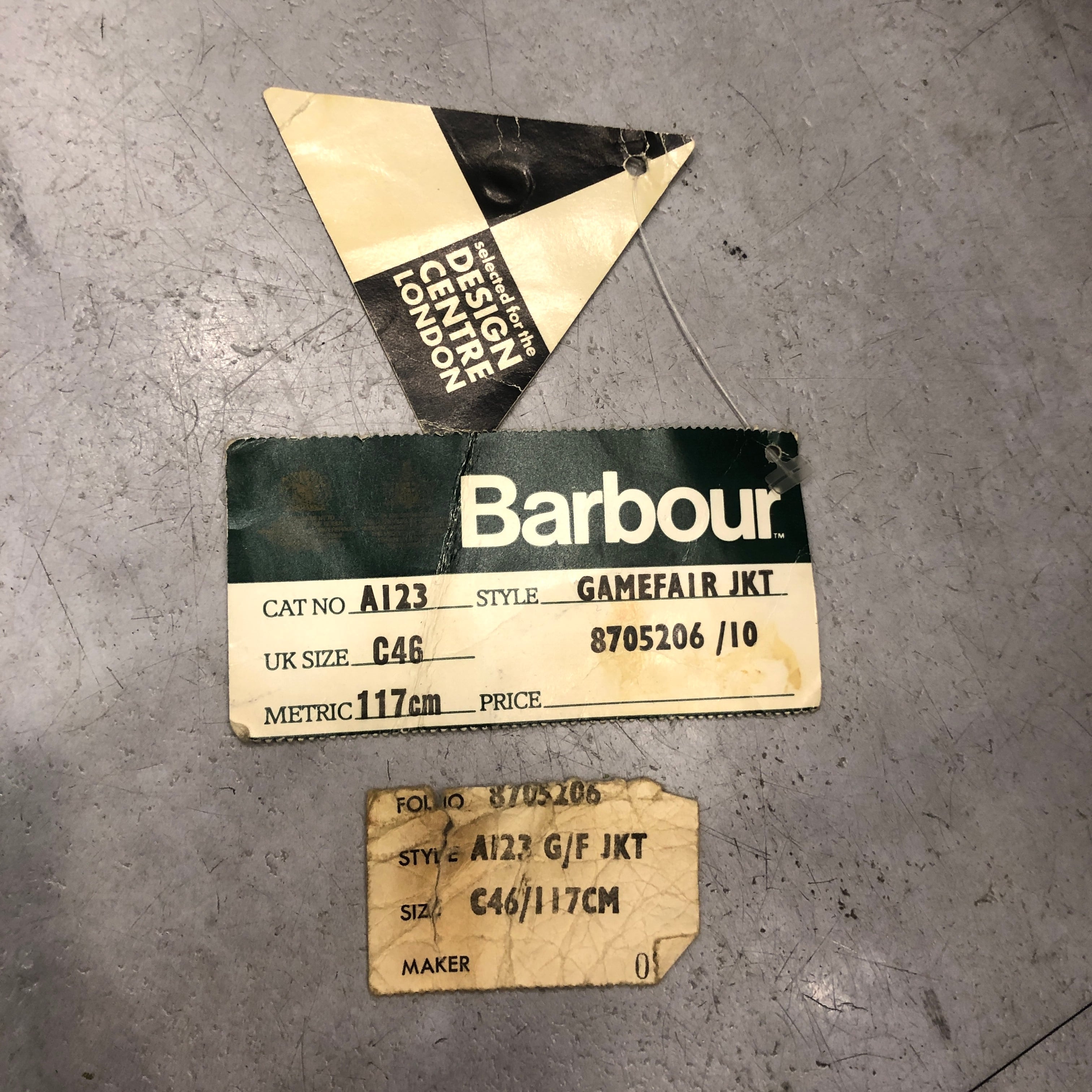 BARBOUR GAMEFAIR WITH ADD BELT 1980's size : 46 | safarionline