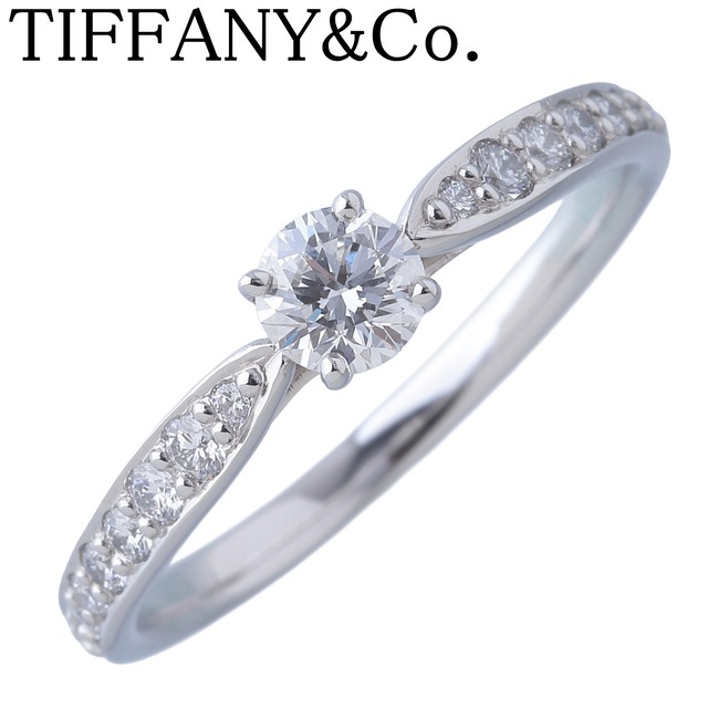 ティファニー ハーモニー リング ダイヤ0.24ct 9号強 Pt950 新品仕上げ 