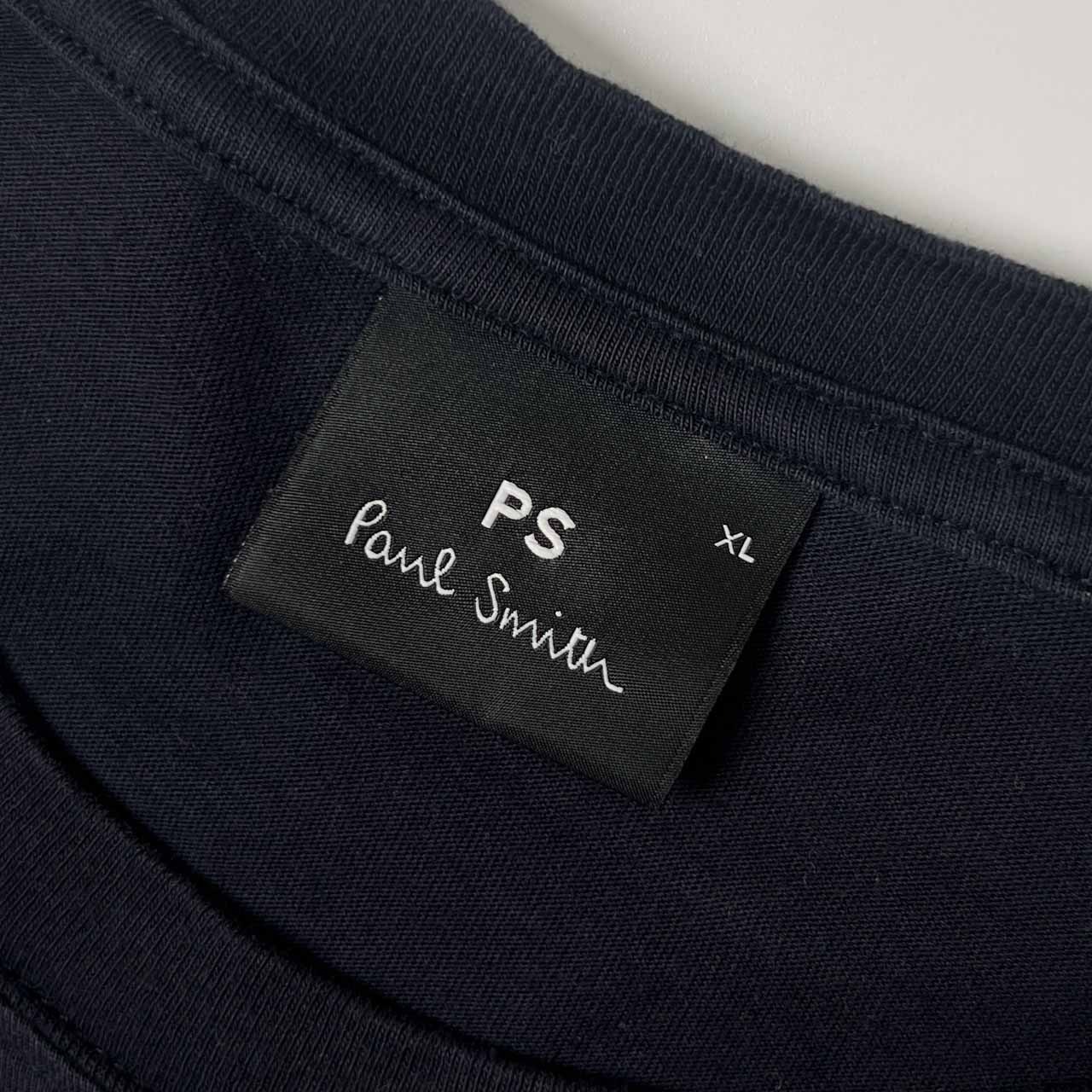 PS Paul Smith ポールスミス アニマル柄 シマウマ 半袖 Tシャツ XL/ネイビー メンズ