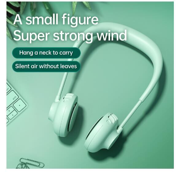 首掛け扇風機 羽根なし 設計 携帯扇風機 くびかけ扇風機 ハンズフリー ネックファン 軽量 熱中症対策