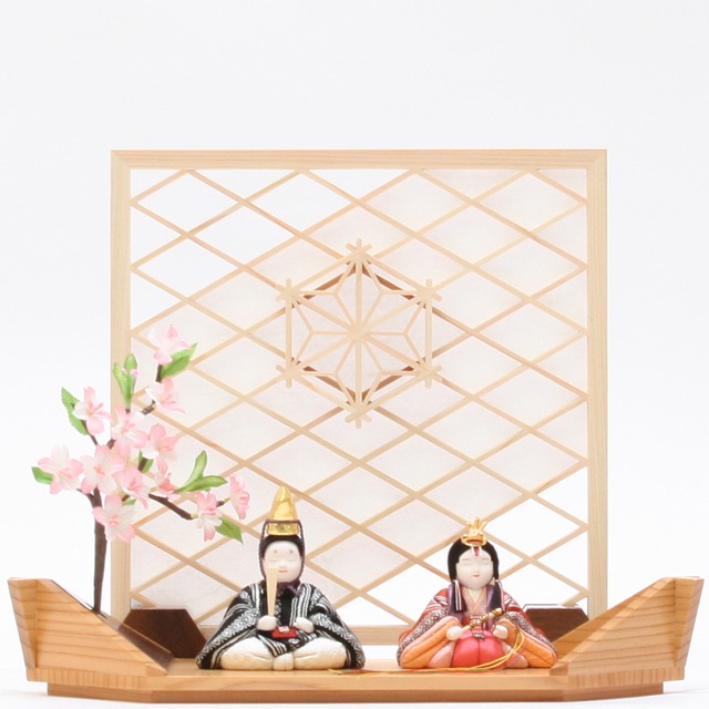 雛人形｜コンパクト｜おしゃれ｜モダン｜インテリア｜プレミアム｜こだわり｜木目込み｜ひな人形｜おすすめ｜収納｜作家｜伝統工芸士《商品名》貴雛PARIS　清雅雛（せいがびな）正絹博多織　黒赤【品番349-FM1-36】柿沼東光作　大沼敦デザイン　松屋限定モデル　柿沼東光正規品　正規取扱店