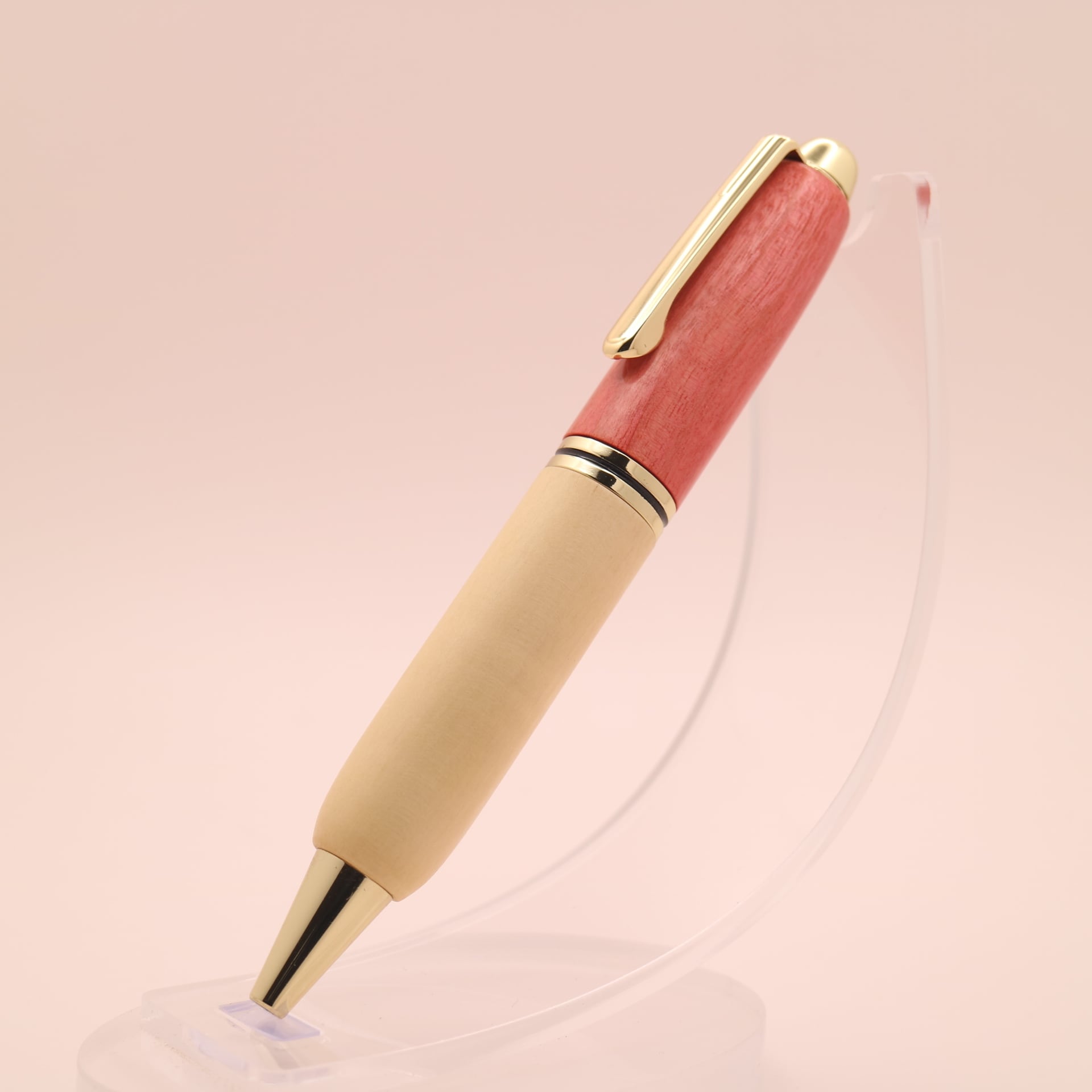 山桜 木軸ミニボールペン 241221 | 木軸ペン工房 Wood Time Factory