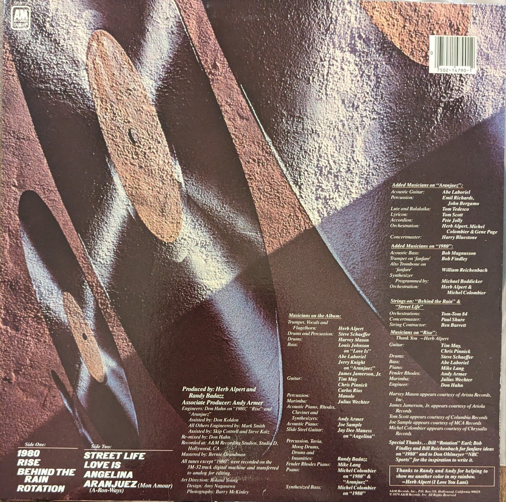 Herb Alpert「Rise」：LPレコード | 音とこだま