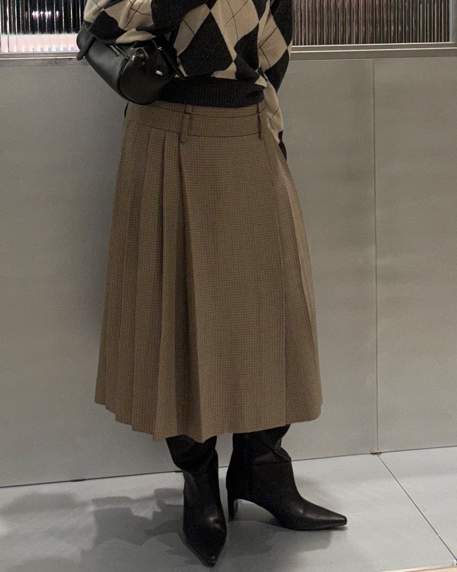 【26AW | WOMEN】PRANK PROJECT プランクプロジェクト / スカート / Double-Waist Pleated Skirt　31262515902