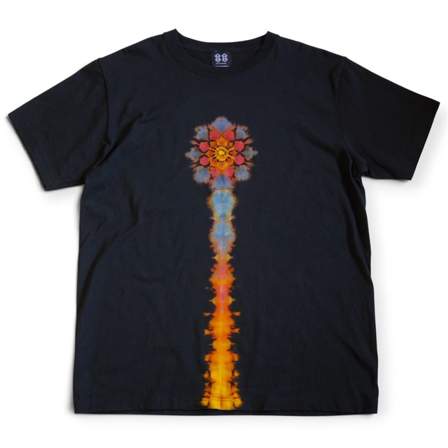 “曼荼羅染め×抜染” -nukizome- TIE DYE T-SHIRT 《XL》