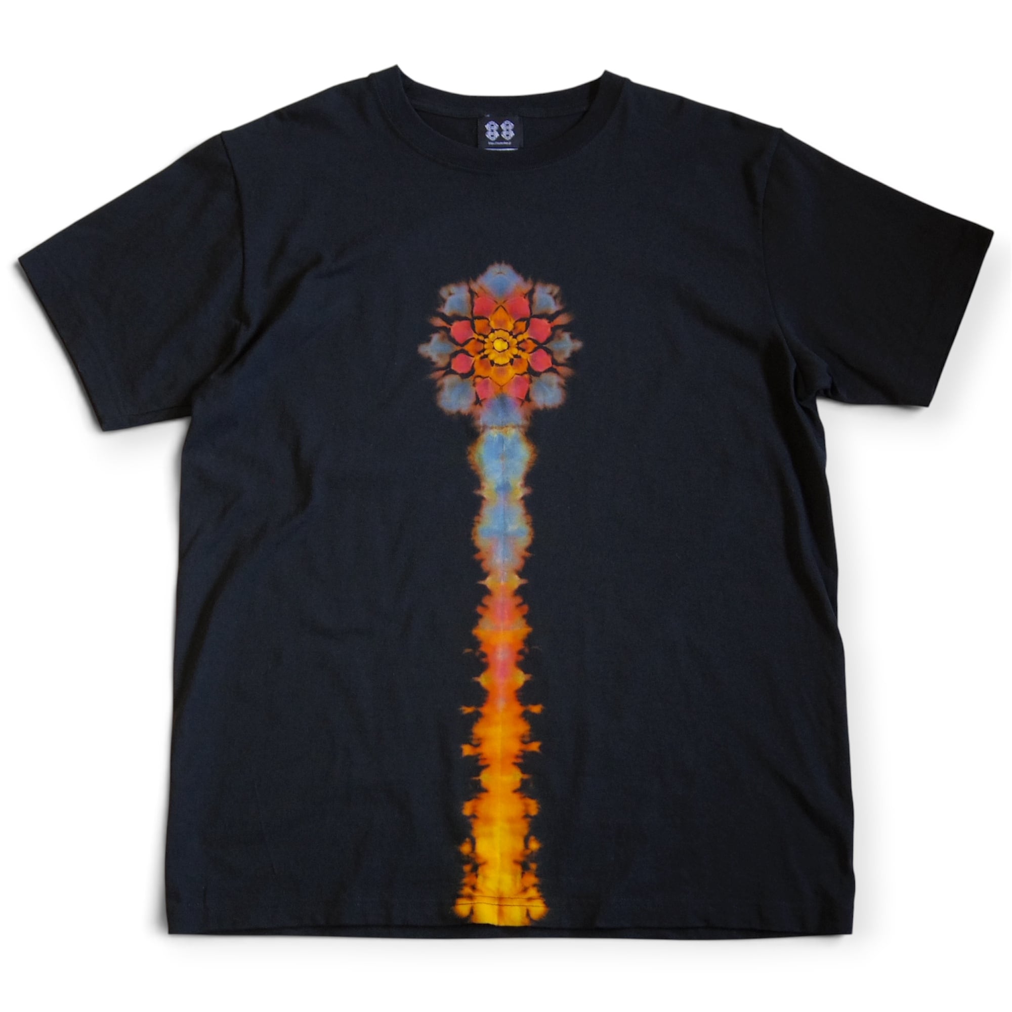 “曼荼羅染め×抜染” -nukizome- TIE DYE T-SHIRT 《XL》