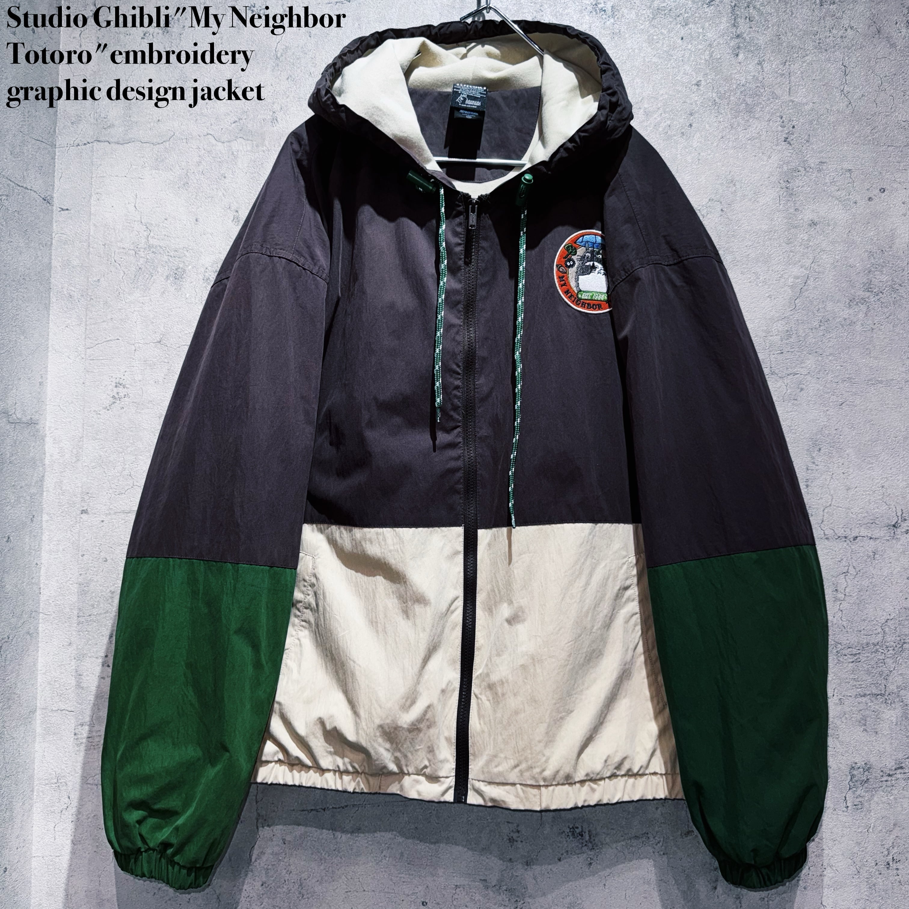 Studio Ghibli"My Neighbor Totoro"embroidery graphic design jacket
