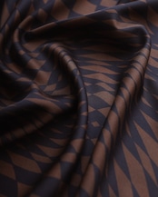 WV / Checkerboard Scarf - Black x Brown