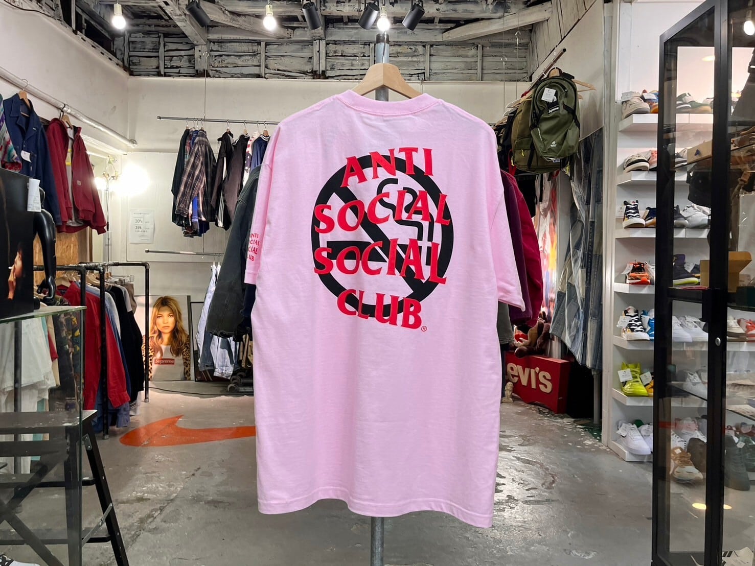 Fr2 Pink FR2 × ANTI SOCIAL SOCIAL CLUB SMOKING KILLS TEE PINK XL 