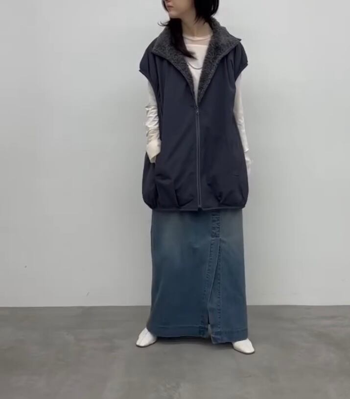 リバーシブルボアベスト | chocola