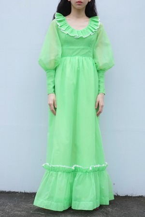 vintage/lime rhyme one-piece.﻿