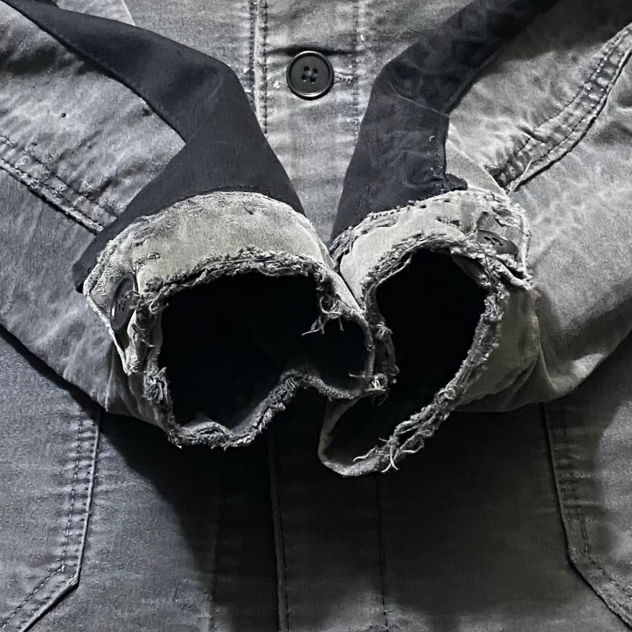 vintage 1950's french LE BEAU-FORT black moleskin work