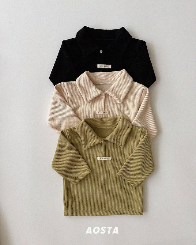 【取寄】aosta|murmur collar tee|マルマルカラーT|S-XXL|baby&kids|26 autumn