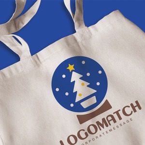 可愛いスノードームのロゴ