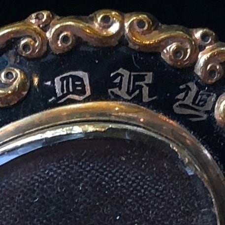 遺髪入りモーニングブローチ | メルキュール骨董店