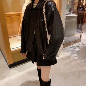 Leather JK / black (10月上旬〜中旬頃発送予定)