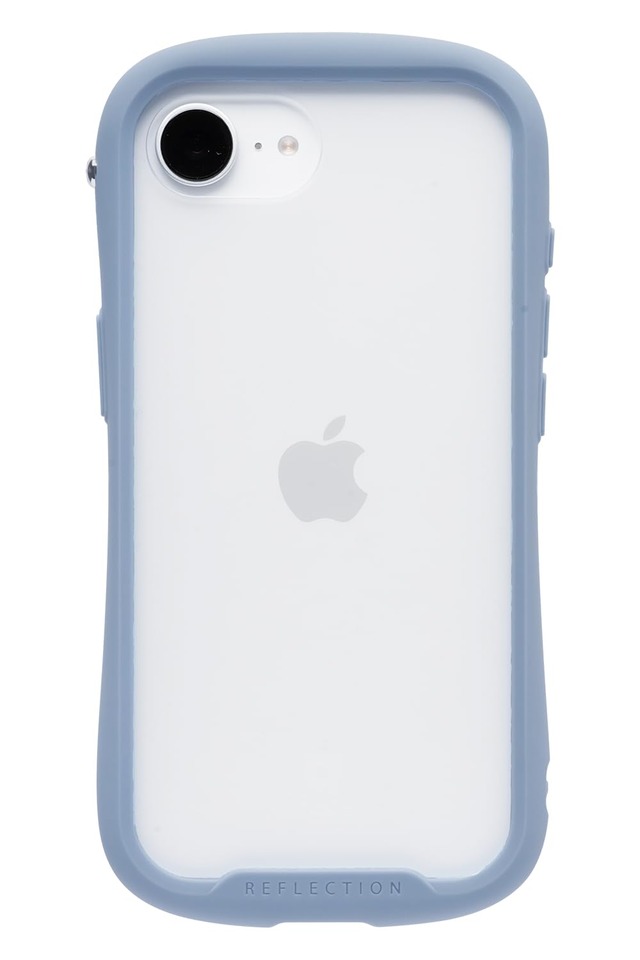 iFace Reflection Frost iPhone 17e/16e ケース クリア 強化ガラス(ペールブルー)
