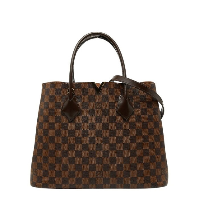 ルイ ヴィトン ダミエ ケンジントン トートバッグ ショルダーバッグ 2WAY N41435 エベヌ ブラウン PVC レザー レディース LOUIS VUITTON 【中古】