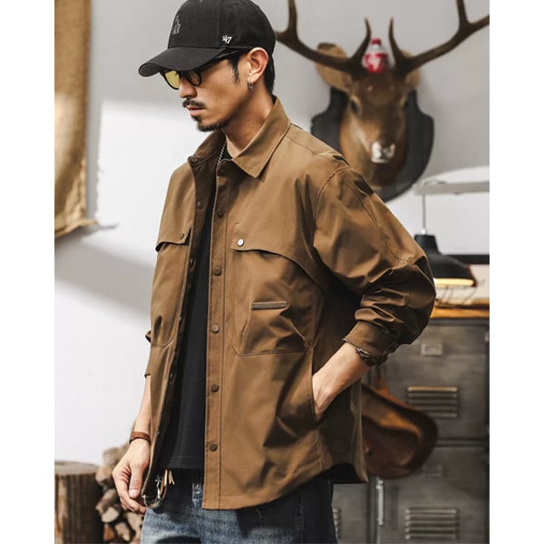Front pocket design jacket P596