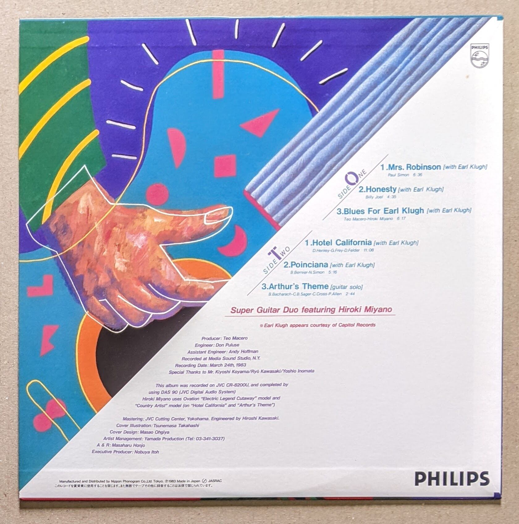 宮野弘紀 アール•クルー　見本盤　LP Super Guitar Duo (Hiroki Miyano宮野弘紀/Earl Klughアール・クルー