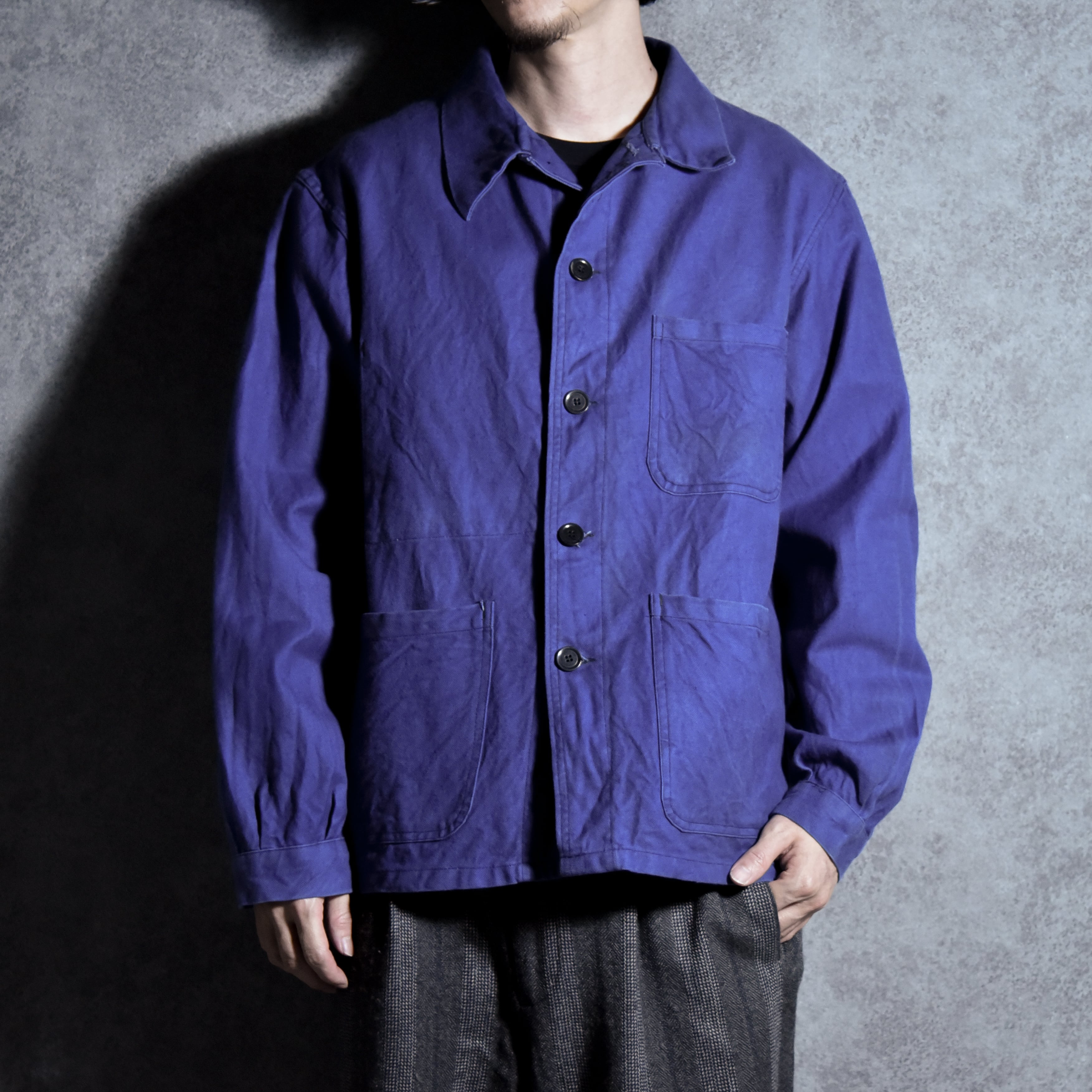 70-80s French Work Coverall Jacket フレンチワーク ツイル