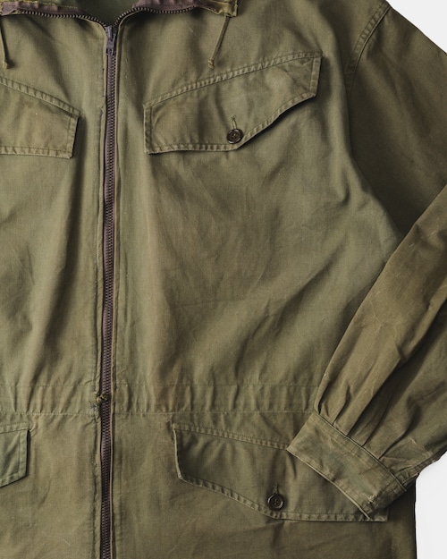 [1960’s] "French Military" Alpine Smock Zip-Up Remake Hoodie