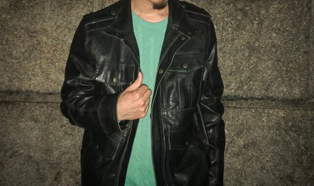 Levis leather bush jacket