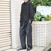 design velour pattern shirt black