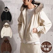 ◆ファー使い コーデュロイ ショートジャケット◆lf-25103