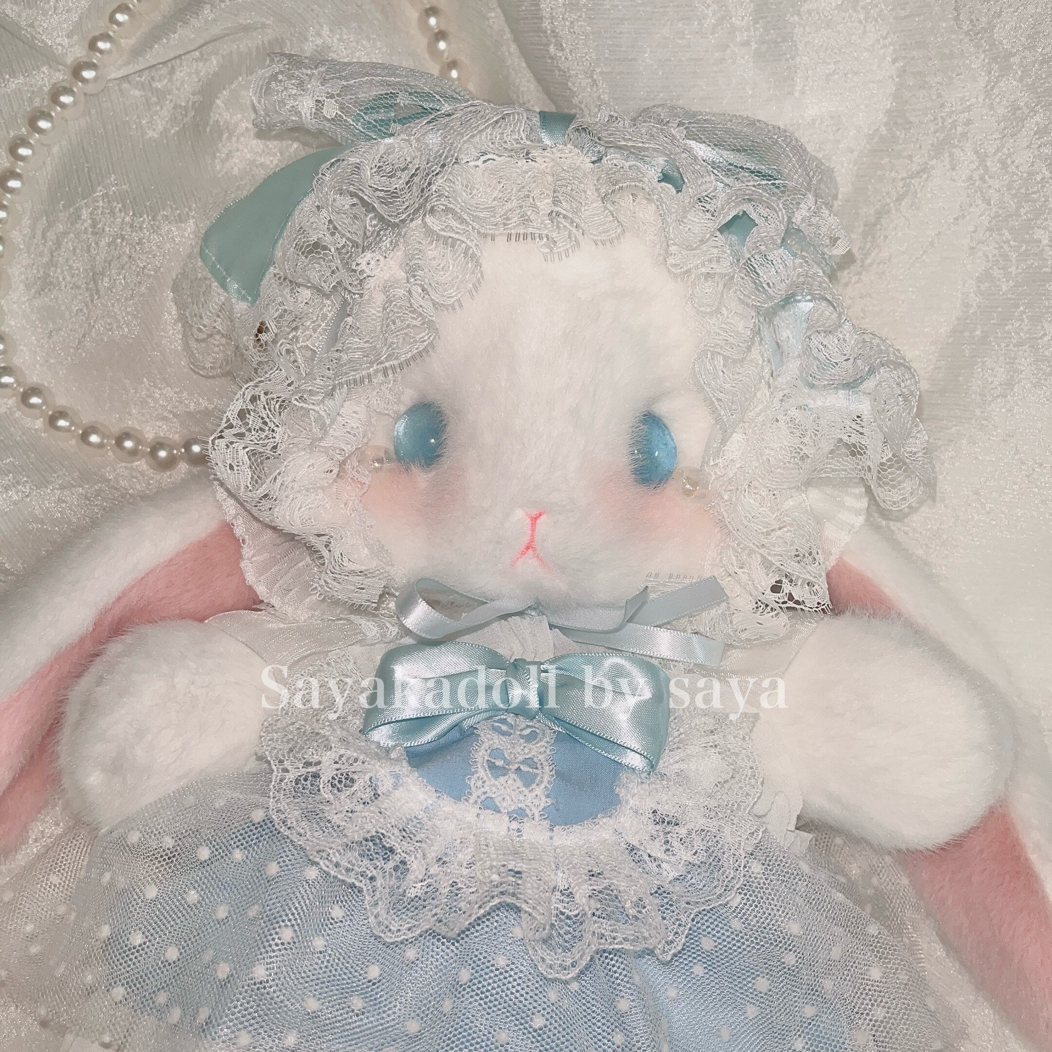 ♡ Lolita baby たれみみうさぎ ぬいぐるみポシェット light blue