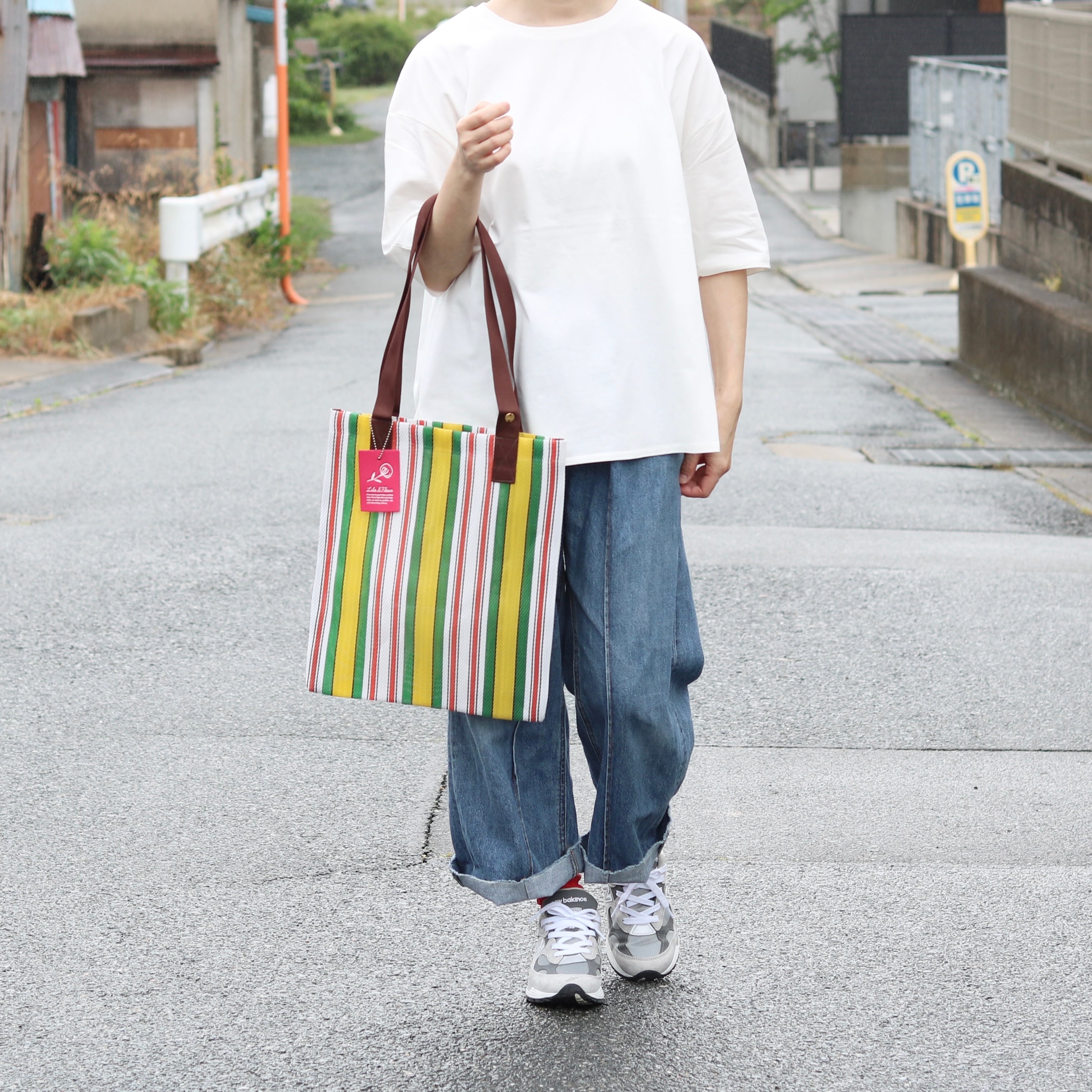 Lila&Fleur ストライプ トートバッグ | Zakka so-la