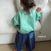 韓国子供服 / 26winter / cream bbang / ボーダーアラジンパンツ / キッズ / 冬服 *XXS~L*