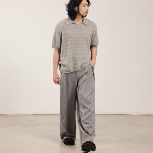 ドレープストライプ・ワイドスラックス N3603