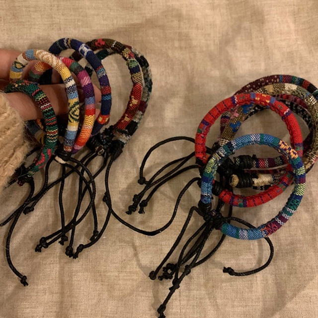 Somedayif民族風の編みブレスレット 12点セット
