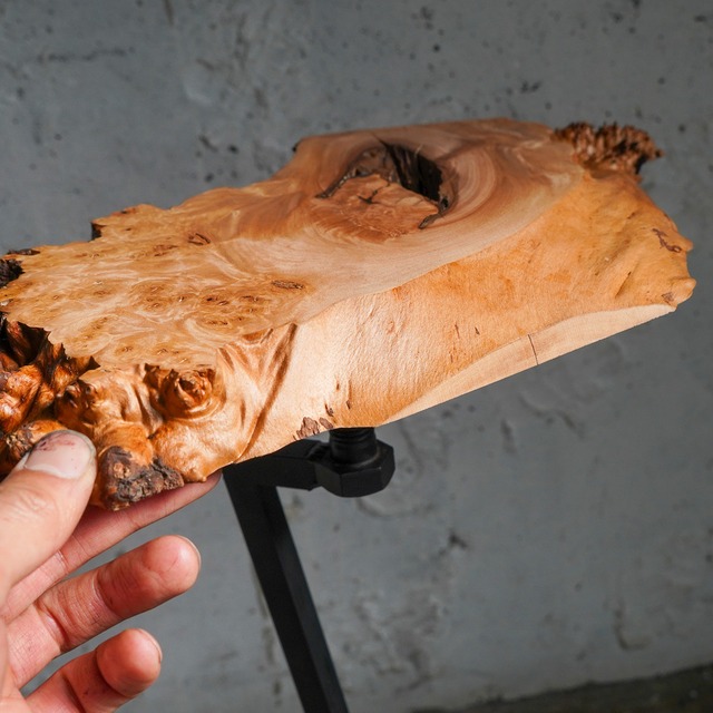 ミズメ瘤の輪切り ディスプレイ用テーブル コンソールテーブル