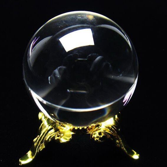 水晶 丸玉 ブラジル産 24mm 一点物 141-6456