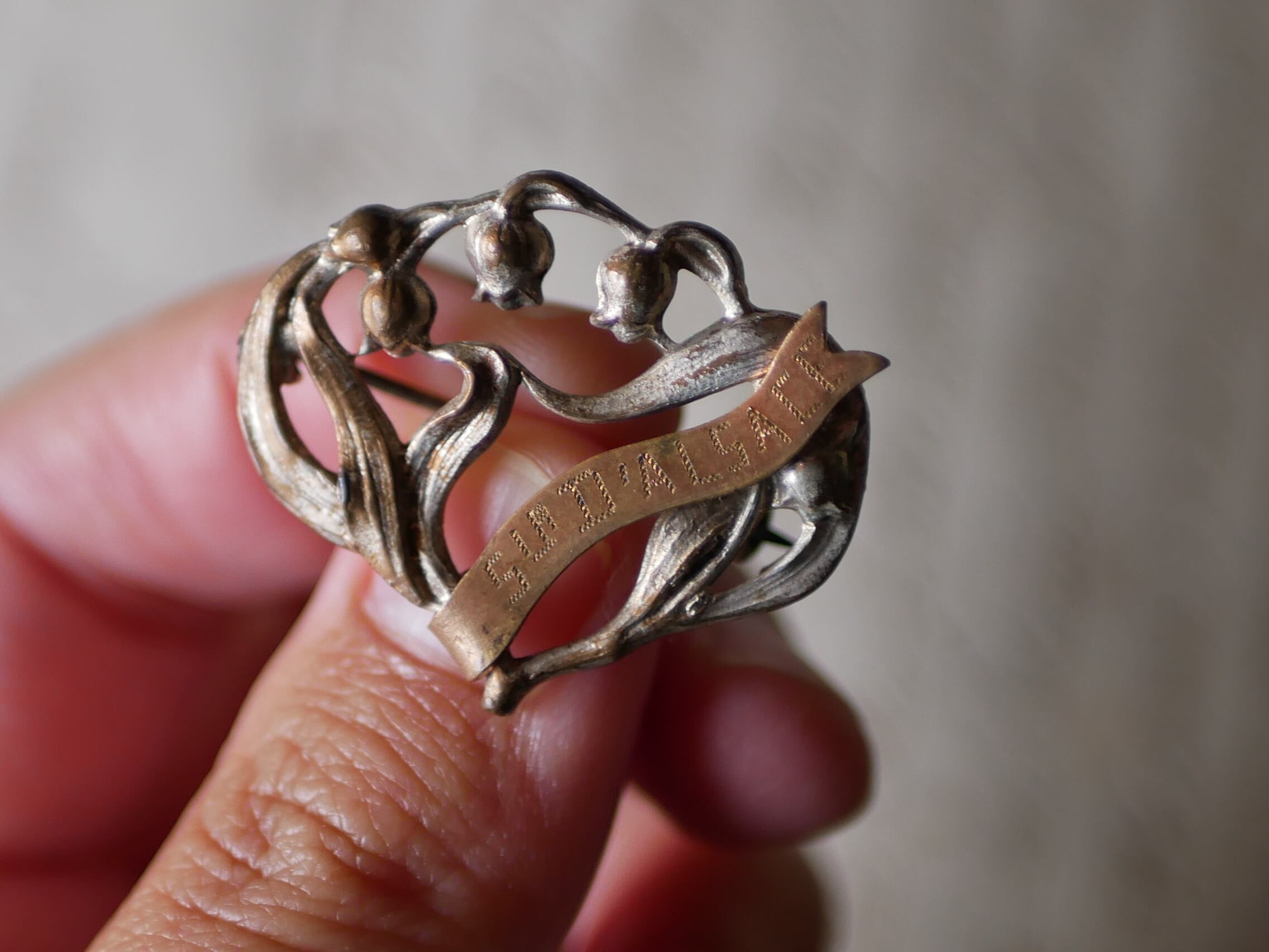 すずらん brooch ブロカント ヴィンテージ フランスアンティーク